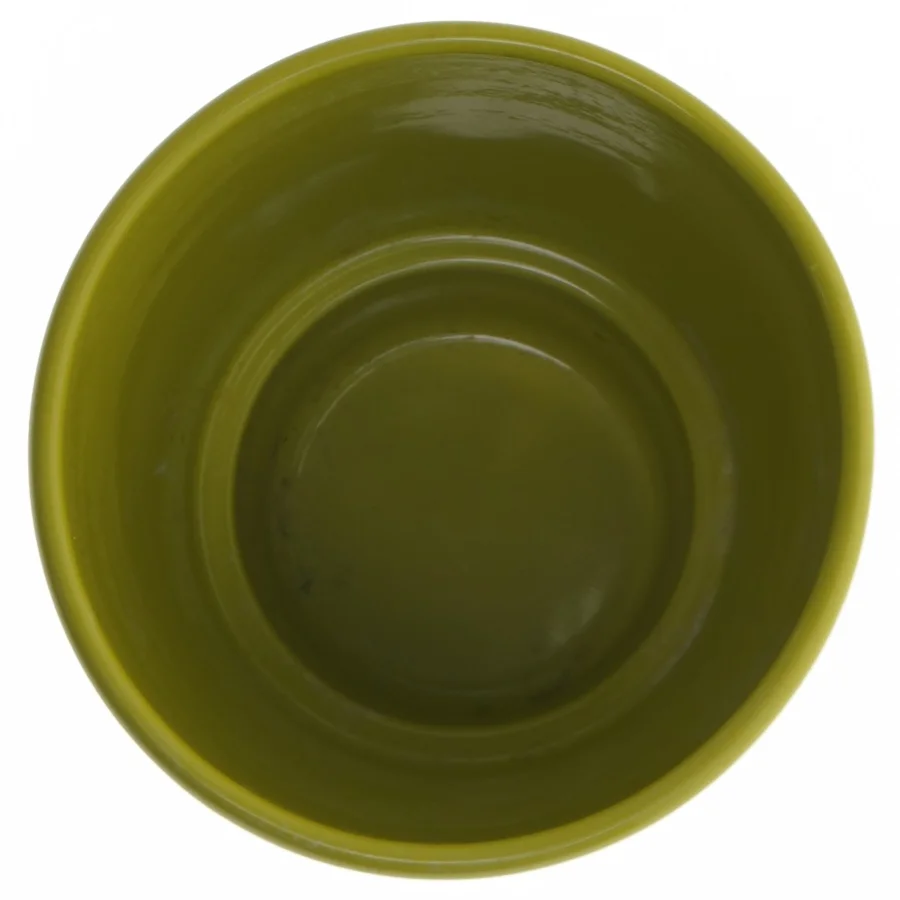 Grøn vase (str. Ø. 13,5 cm. længde. 17 cm)