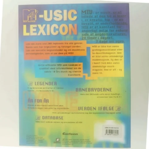 MTV music lexicon : den officielle guide til de hotteste grupper, stjerner og begivenheder inden for musik (Bog)