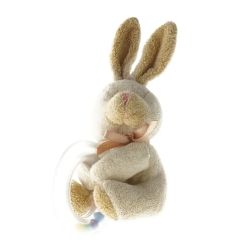 Kaninfigur med rangle (str. 18x12 cm)