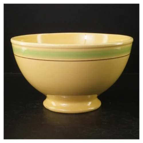 Retro Gul keramikskål Viva fra svenske Gefle(str. Ø. 25 cm)