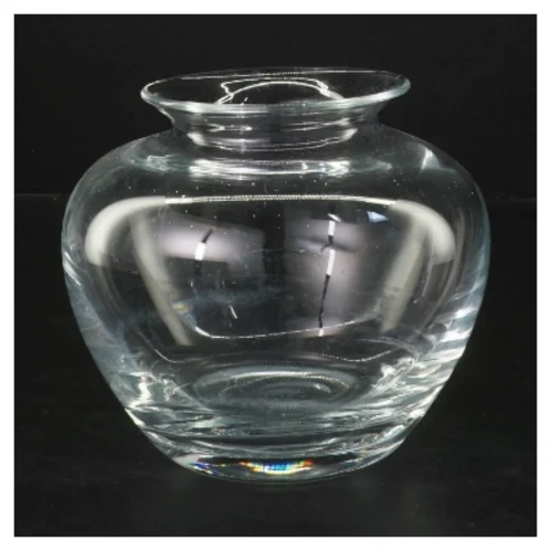 Glasvase (str. Ø 9 cm længde 12,5 cm)