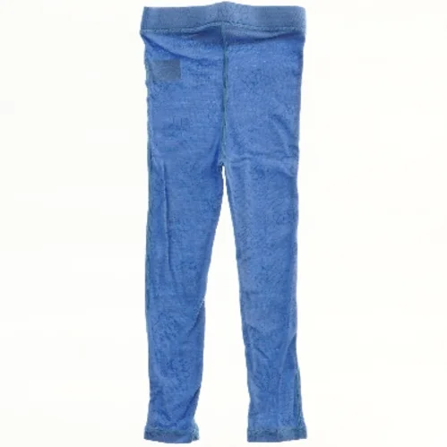 Uld. Blå leggings med poteaftryk fra Nordbjørn (str. 98)