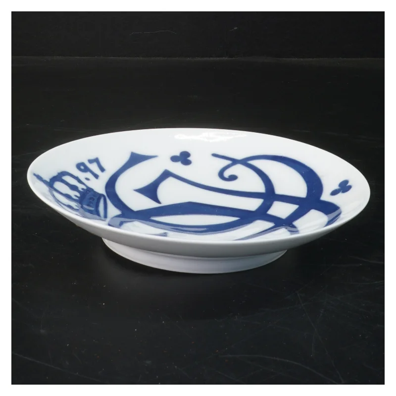 Platte med kongeligt motiv fra Royal Copenhagen (str. Ø 18 cm)