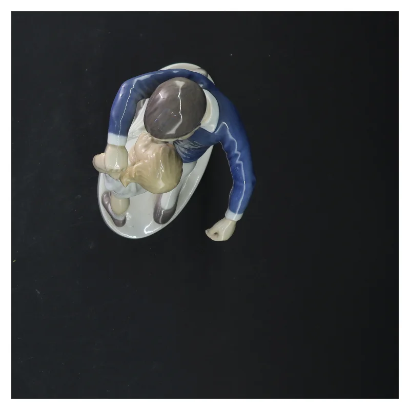 Porcelænsfigur af dansende par fra B&G (str. 21x12 cm)