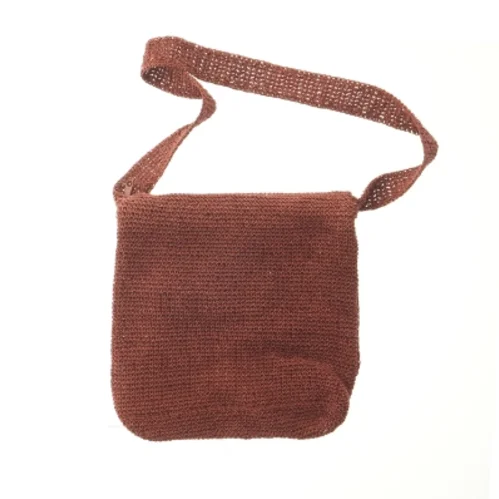 Strikket brun taske fra Noa Noa (str. 32x29 cm)