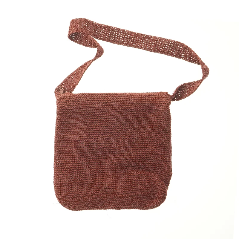 Strikket brun taske fra Noa Noa (str. 32x29 cm)