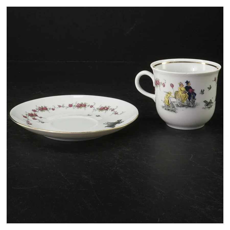 Porcelænskop og underkop