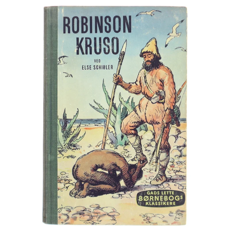 Robinson Kruso børnebog fra Gads Forlag