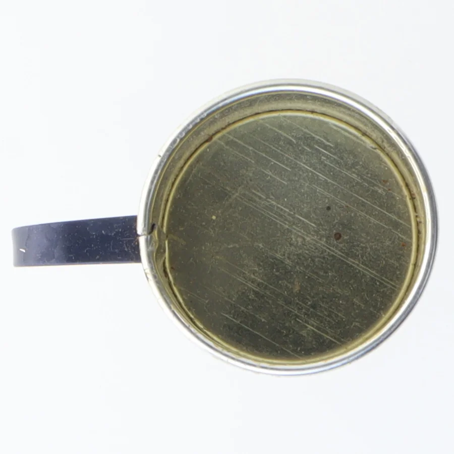 Irma retro .Lille dekorativ blikkrus (str. Ø 4 cm længde 4 cm)