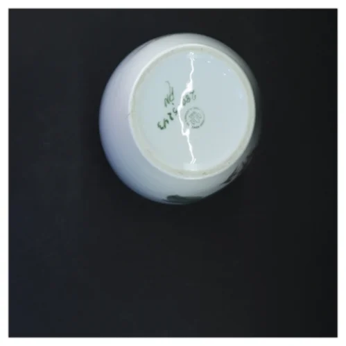 Porcelænsvase med blomsterdesign fra B&G (str. 26x9 cm)