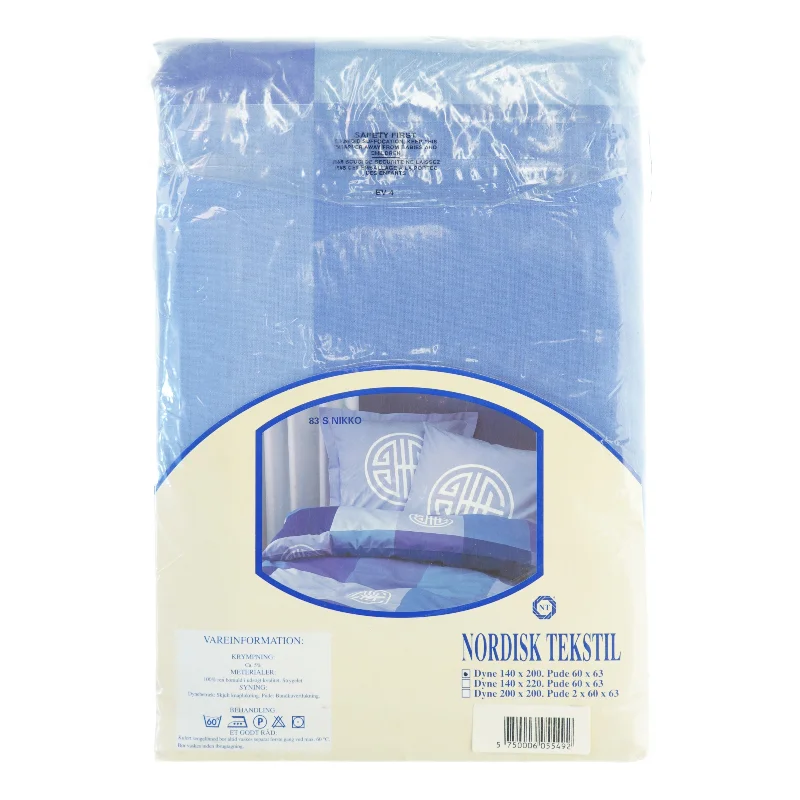 Sengetøjssæt fra Nordisk Tekstil (str. 140 x 200 cm. 60 x 63 cm)