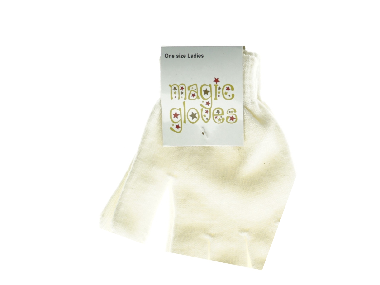 Hvide handsker (str. One size (damer))