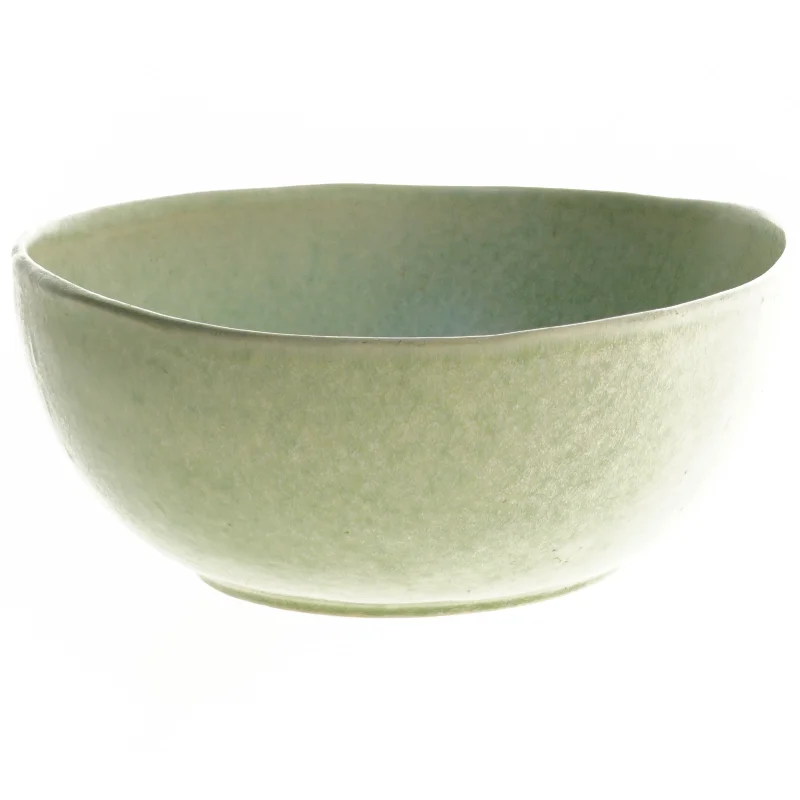 Grøn keramisk skål fra H&M (str. 27,5x21 cm)