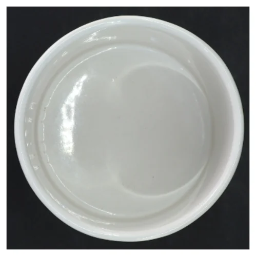 Hvid keramisk potte (str. Ø 12 cm)