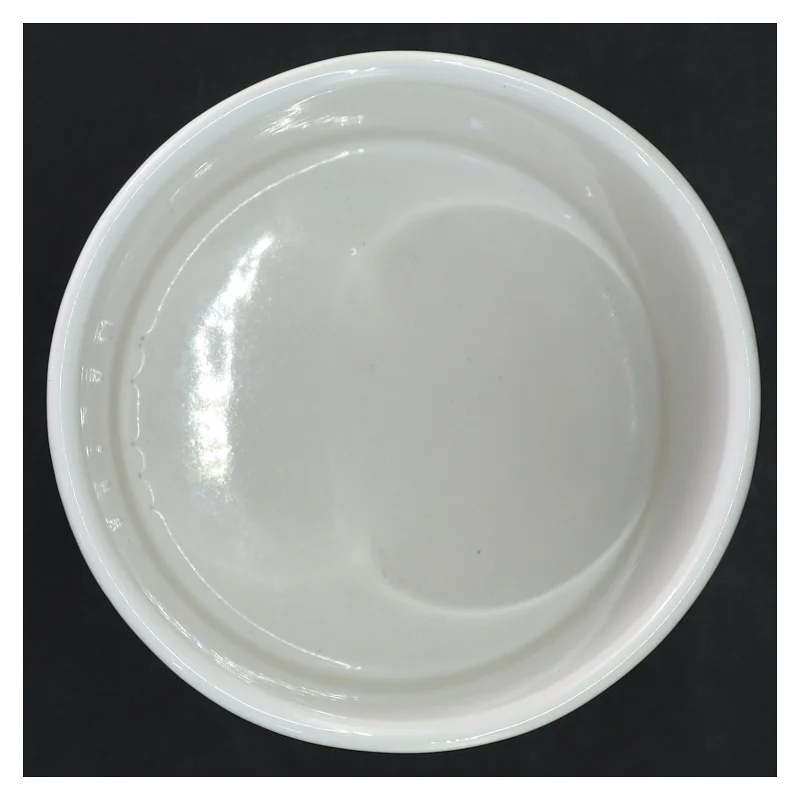 Hvid keramisk potte (str. Ø 12 cm)