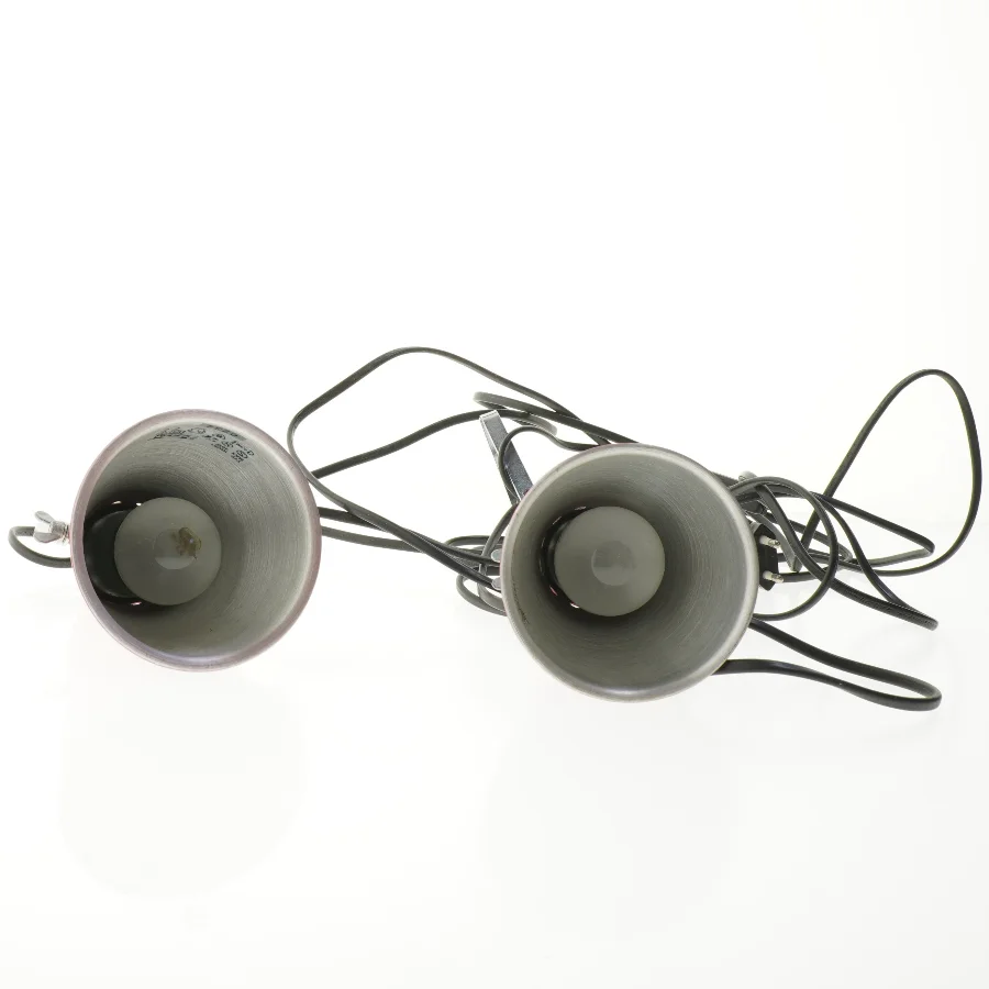 Røde clipslamper fra IKEA (str. 19 cm)