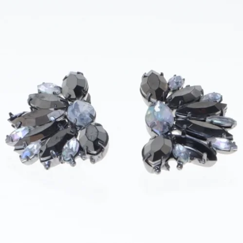 Øreringe med krystaller (str. 4,5 cm)