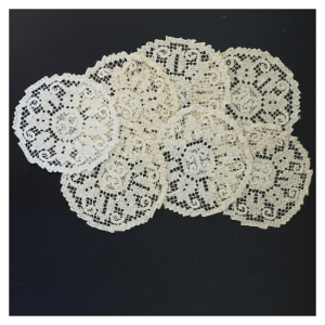 Blonde servietter, Ø 12 cm (str. Ø 12 cm)