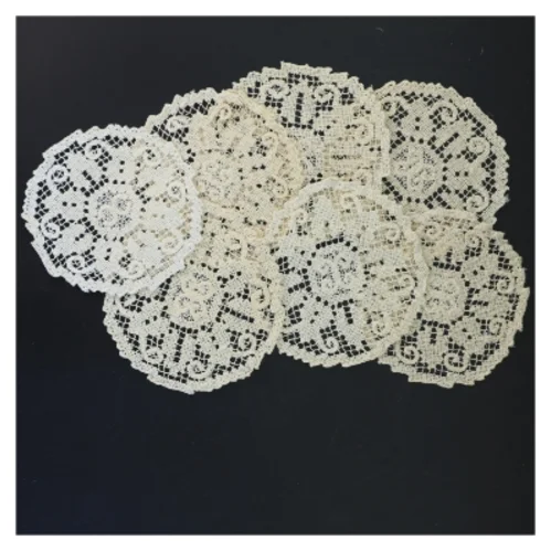 Blonde servietter, Ø 12 cm (str. Ø 12 cm)