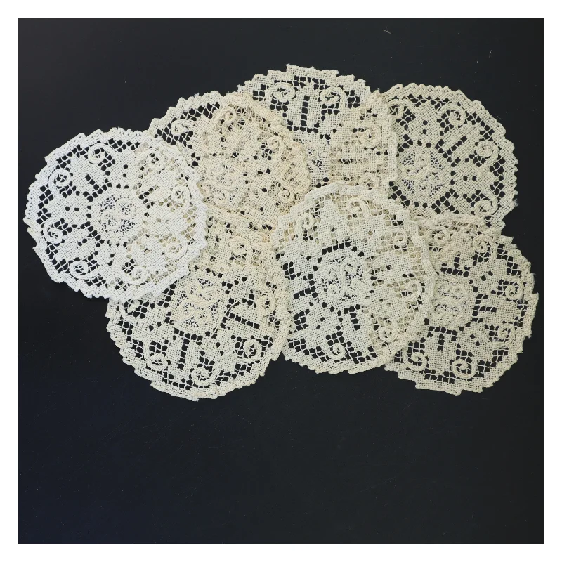 Blonde servietter, Ø 12 cm (str. Ø 12 cm)