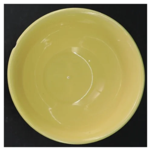 RETRO Gul keramikskål fra Fajans Gefle Viva (str. Ø. 17,5 cm)