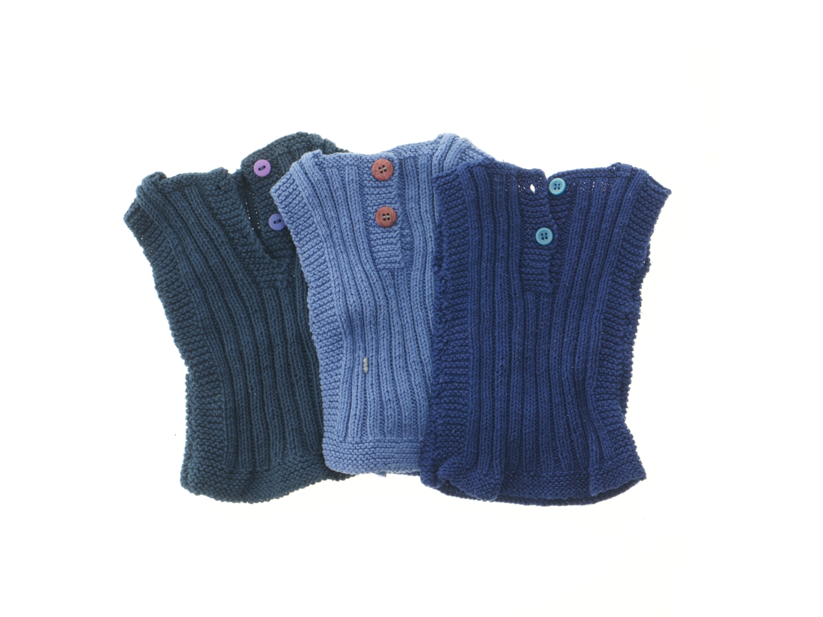 Strikkede baby veste (str. 26x15 cm)