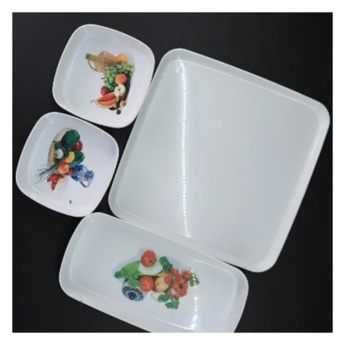 Serveringsbakker med motiver (str. 24 x 24 cm)