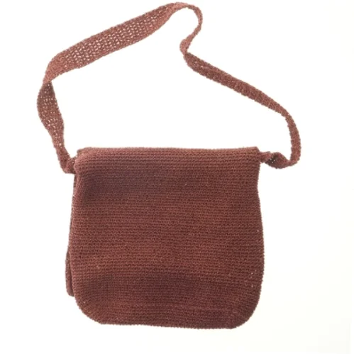 Brun håndlavet skuldertaske fra Noa Noa (str. 33x30 cm)