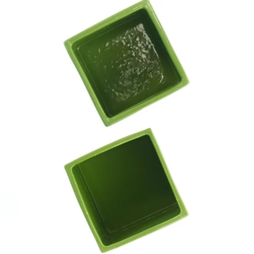 Grønne keramikpotter (str. 12x12 cm)