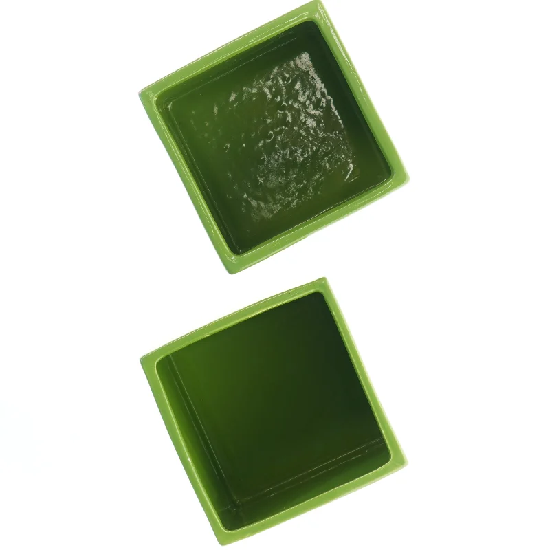 Grønne keramikpotter (str. 12x12 cm)