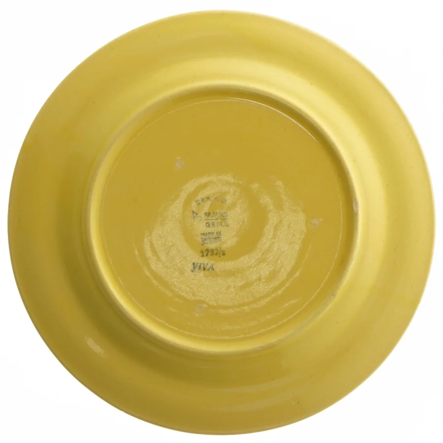 Retro fajancetallerken vive fra Gefle (str. Ø. 21 cm)