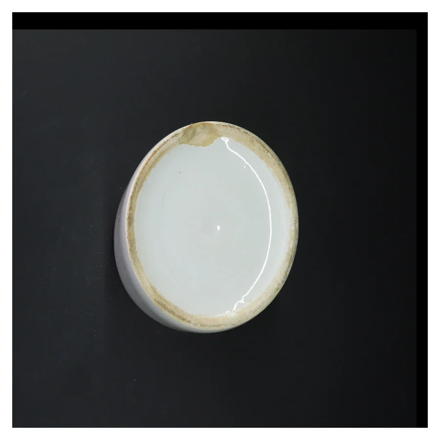 Lille hvid keramik urtepotteskjuler (str. 14 cm)