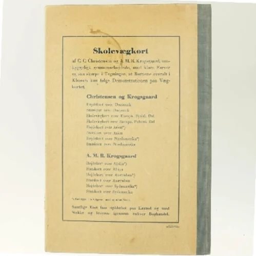 Geografi for Folkeskolen af C. C. Christensen (Bog)