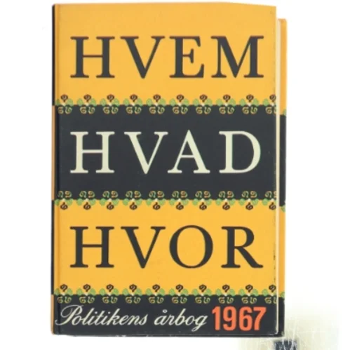 Hvem Hvad Hvor 1967 af Unknown (Bog)