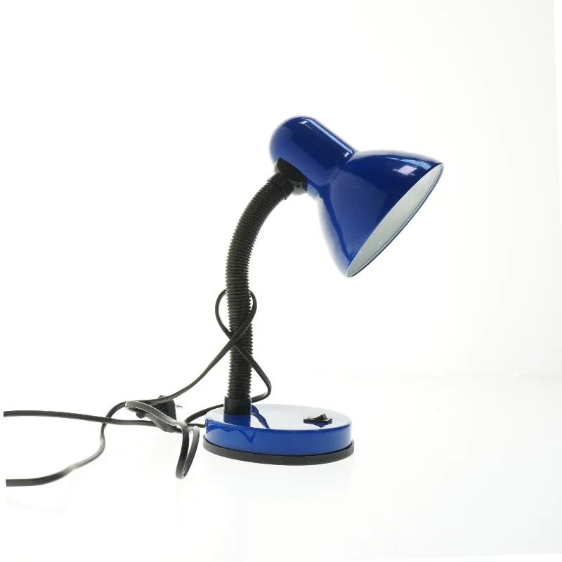Blå bordlampe (str. 29 cm)