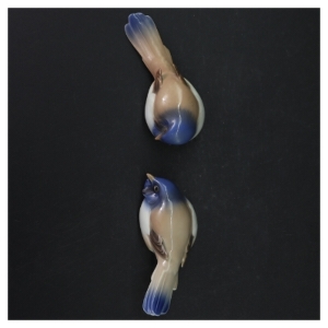 Porcelænsfugle, motiv: Optimisten og pessimisten fra B&G (str. 13 cm)