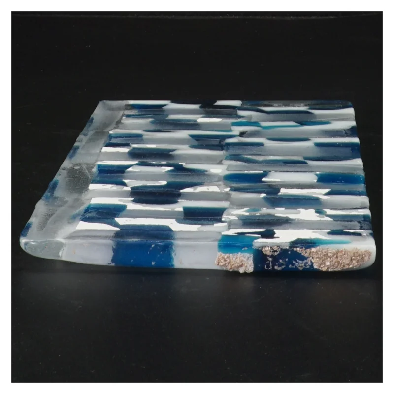 Glasplade med mønster (str. 19x12 cm)