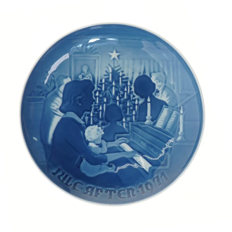 B&G juleplatte 1971 fra Bing & Grøndahl (str. Ø 18,4 cm)
