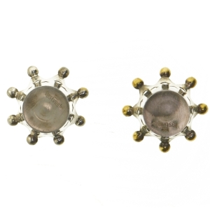 To lysestager i form af kroner fra Kgs Lyngby (str. 8x5 cm)