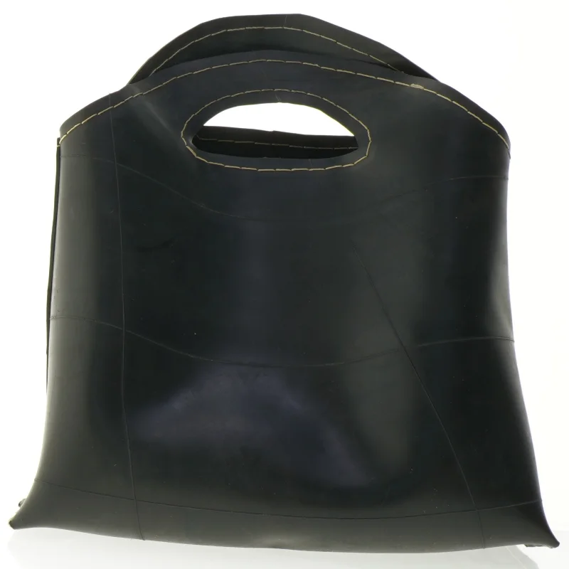 Sort gummistaske (str. 32 x 35 cm)