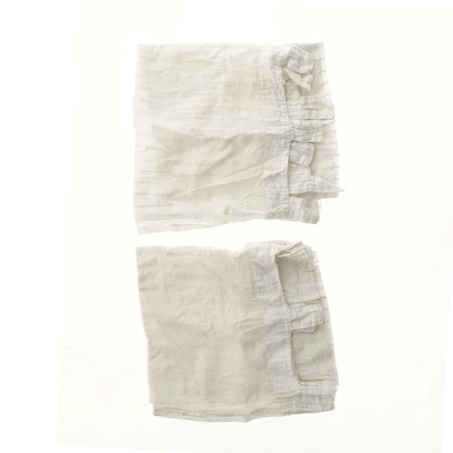 Køkkengardiner hvid 65x140 cm (str. 65x140 cm)