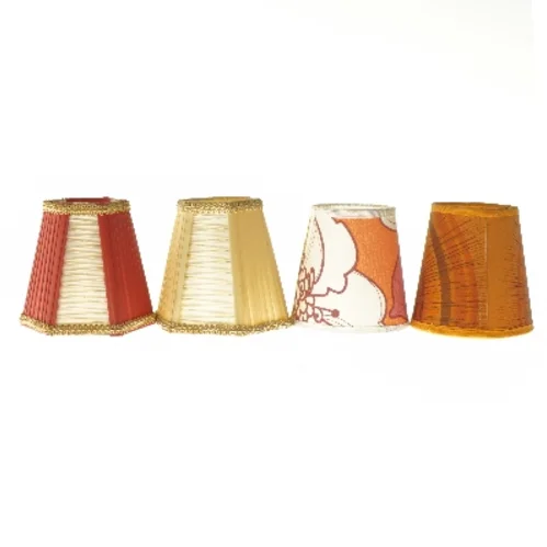 Små lampeskærme, 4 stk (str. ca. 11x12 cm)