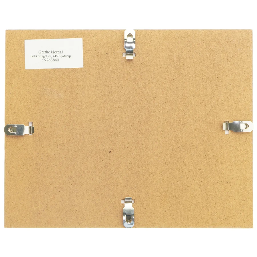 Akvarel landskabsmaleri i ramme (str. 30x24 cm)