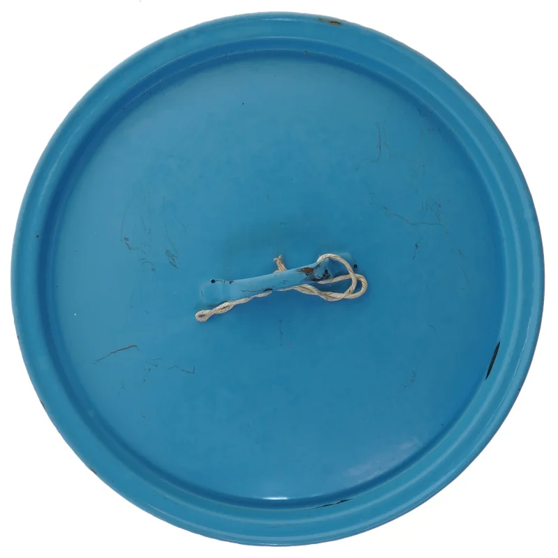 Blåt emaljelåg (str. Ø 28,5 cm)