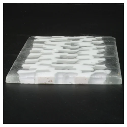 Glasfad med mønster (str. 18x14 cm)