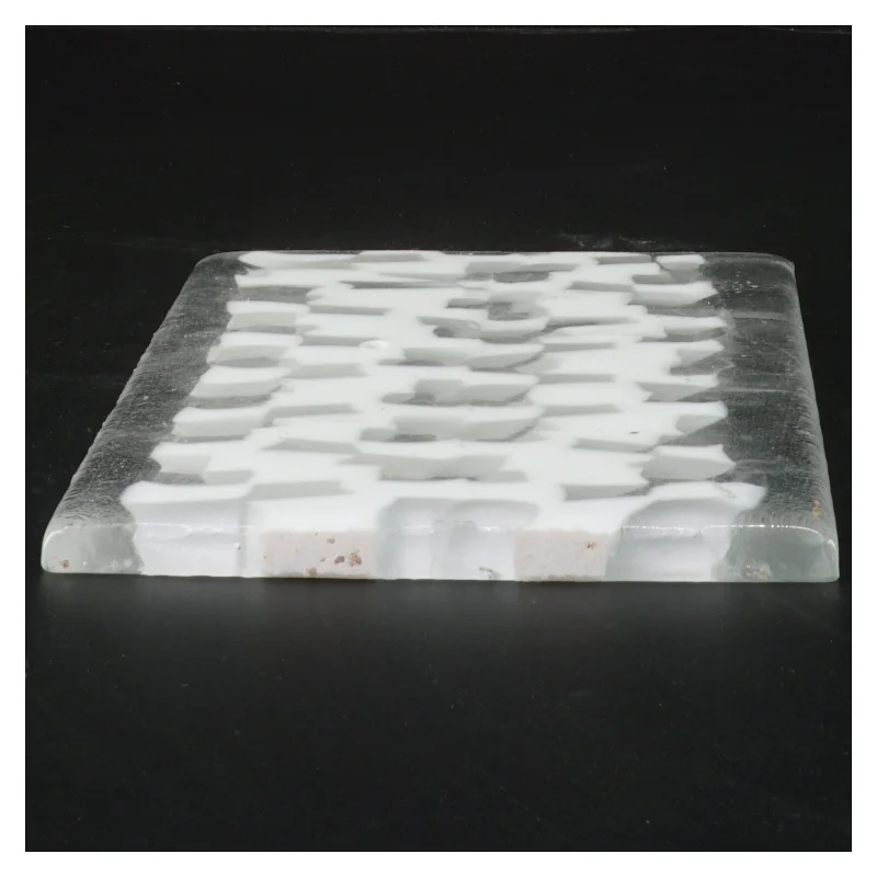 Glasfad med mønster (str. 18x14 cm)