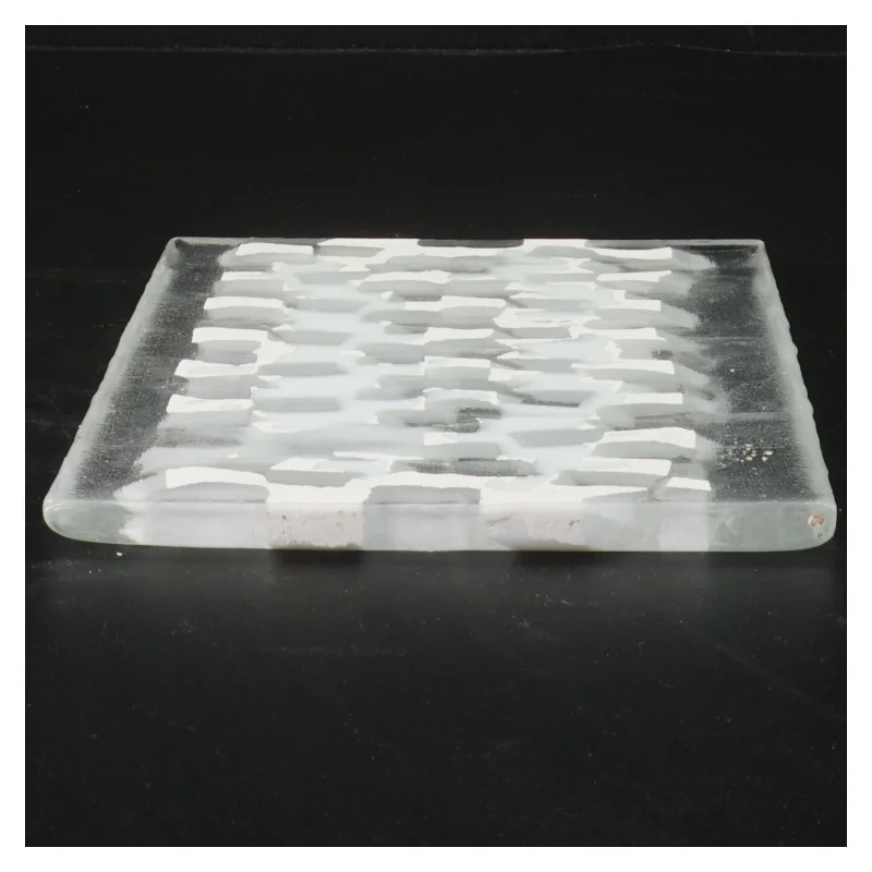 Glasfad med mønster (str. 18x14 cm)