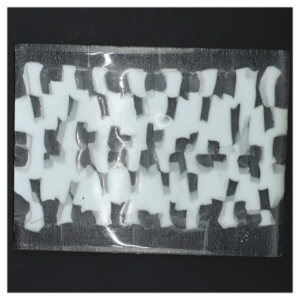 Glasfad med mønster (str. 18x14 cm)