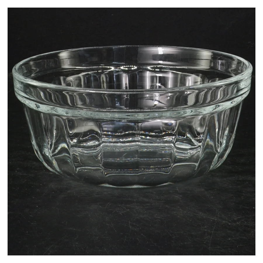 Gennemsigtig glas skål (str. Ø. 18. cm)