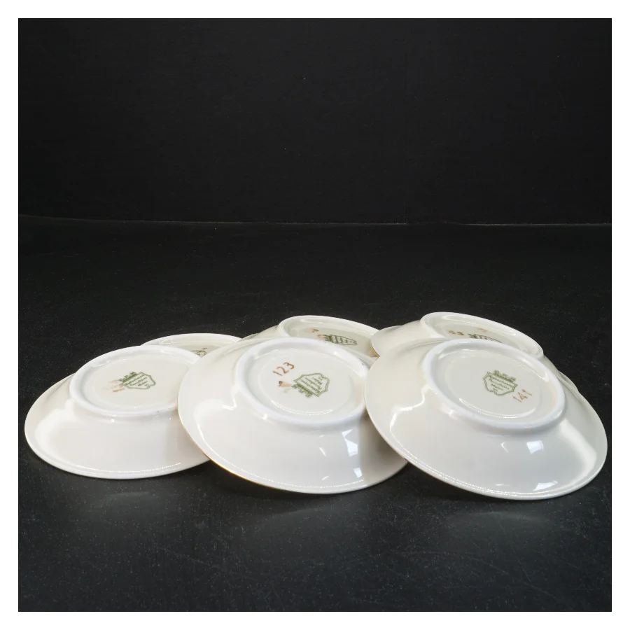 Rosenborg Kaffekop med underkop sæt fra KPM (str. Ø 11 & 5x7 cm)